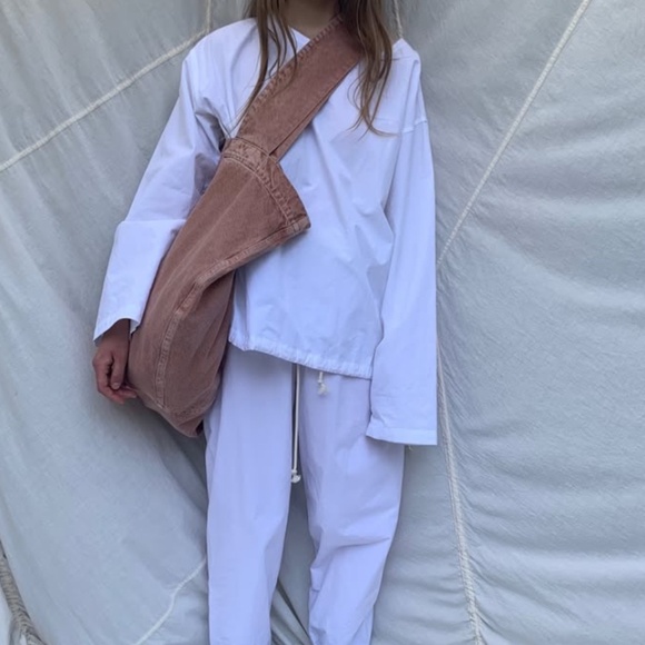 Von Sono Basket Bag In Rose Clay Denim - Picture 2 of 5